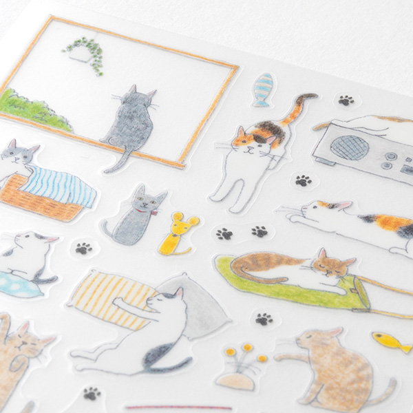 Midori PET Sticker - Cat M