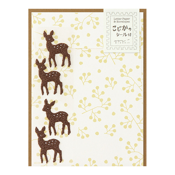 レターセット こじか柄 シール付(86365006)