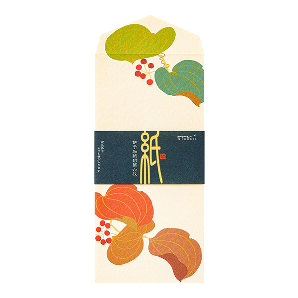 封筒｜紙シリーズ｜封筒 シルク 山帰来柄(87084006)｜ミドリ