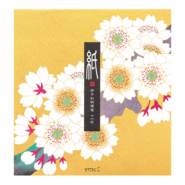 便箋 シルク 桜柄 金(87129006)