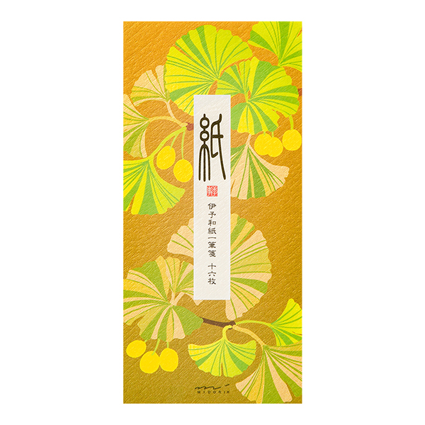 一筆箋｜紙シリーズ｜一筆箋 シルク いちょうと銀杏柄(89538006