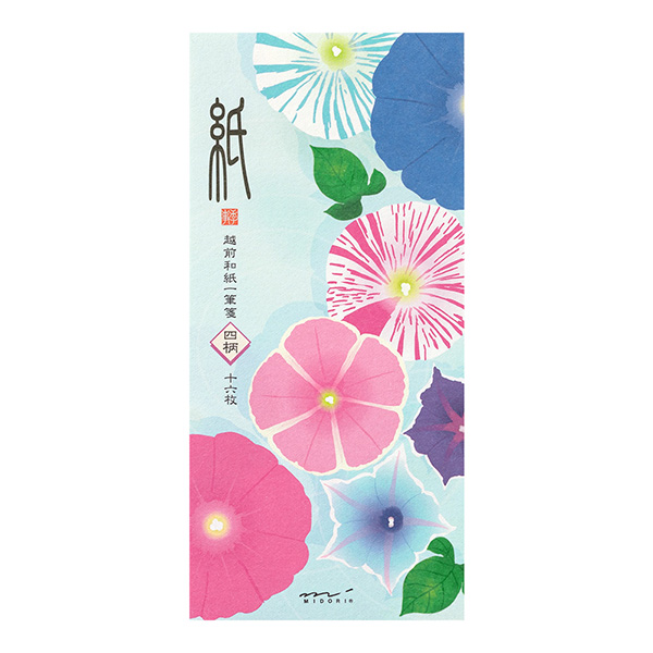 一筆箋 4柄入 朝顔手水柄(89549006)