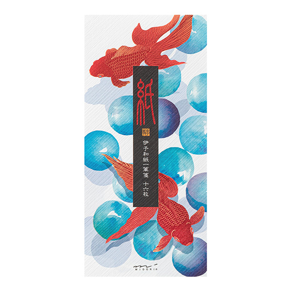 一筆箋 箔 ビー玉金魚柄(89588006)