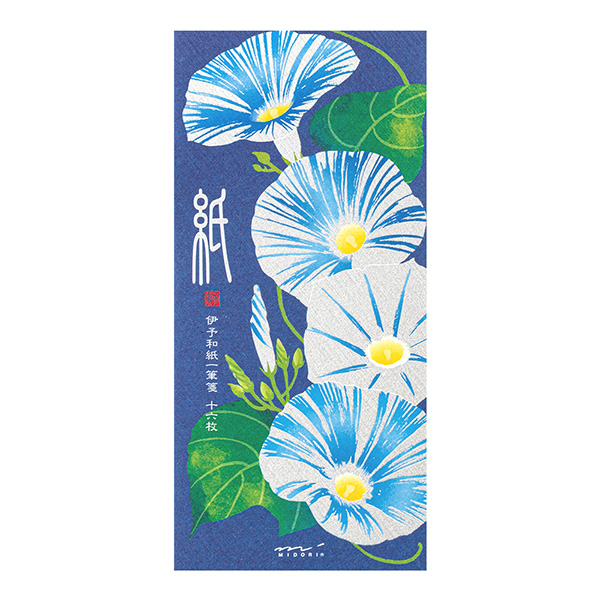 一筆箋 シルク 朝顔柄 S2(89589006)