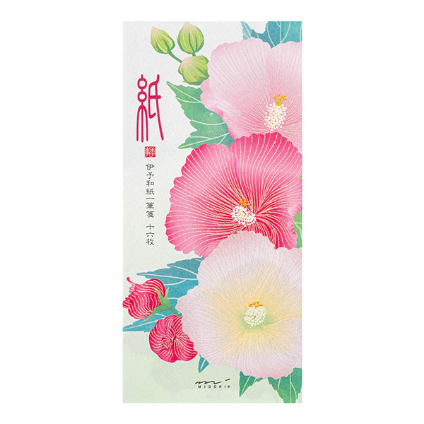 一筆箋 シルク 酔芙蓉柄(89608006)