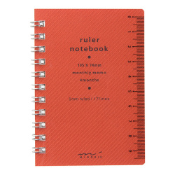 ルーラーノート＜A7＞赤(15198006)