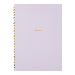 リングノート＜A5＞ カラー ドット方眼 紫(15335006)