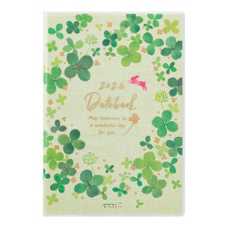 生産終了品★【2024年版】ポケットダイアリー＜B6＞ クローバー柄(22259006)