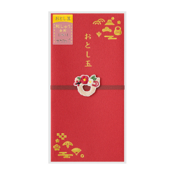刺繍 おとし玉 金封 正月飾り柄(25653006)★ぽち袋&祝儀袋よりどり4点以上送料無料12/18まで★