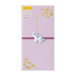 刺繍 おとし玉 金封 ユニコーン柄(25710006)★ぽち袋&祝儀袋よりどり4点以上送料無料12/18まで★