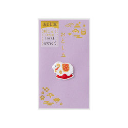 刺繍 おとし玉 ぽち袋 置物柄 未(25736006)