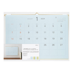 生産終了品★【2024年版】ハンガーカレンダー カラー(31294006)