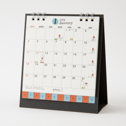 【卓上リングカレンダー】 S オジサン柄 2026年版 31359006 ★＋1点で今なら送料無料★