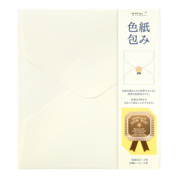 完売しました★色紙包み リボンシール付 クリーム(33251006)