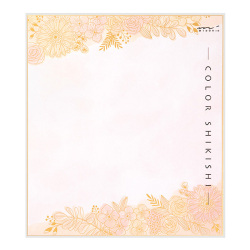 カラー色紙 シルク 花柄(33252006)