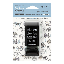 スタンプ 回転印 ダイヤル 北欧柄(35585006)