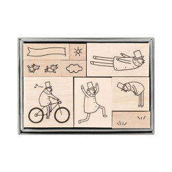 スタンプ 木製セット B柄 オジサン30th(35598006)