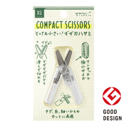 XS コンパクトハサミ ギザ刃 透明(35677006)