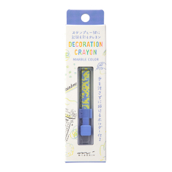 デコレーションクレヨン 黄緑×紫(38109006)