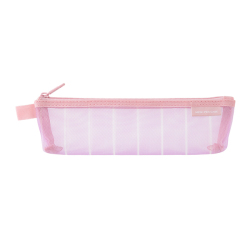 【限定】メッシュペンケース ストライプ柄 紫(41847006)