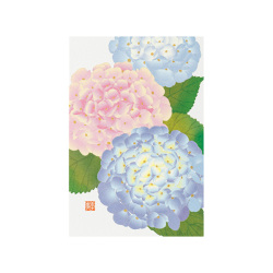 ポストカード 紫陽花柄 S3(80024006)