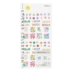 手帳用シール 余白 花柄(82741006)