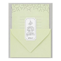 花色和紙 レターセット 緑(86316006)