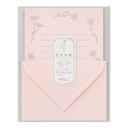 花色和紙 レターセット ピンクA(86929006)