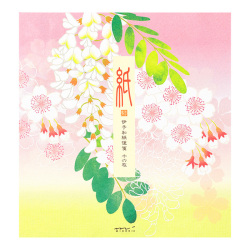 便箋 シルク 桜とはりえんじゅ柄(87067006)
