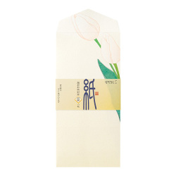 封筒 4柄入 春の花柄 白(87158006)