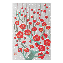 ポストカード 雪梅柄(88757006)