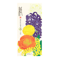一筆箋 4柄入 春の花柄(89545006)