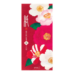 一筆箋 4柄入 さざんか柄(89556006)