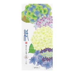 一筆箋 4柄入 紫陽花柄(89585006)