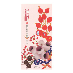 一筆箋 4柄入 秋リース柄(89591006)