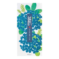 一筆箋 箔 ルリマツリ柄(89606006)