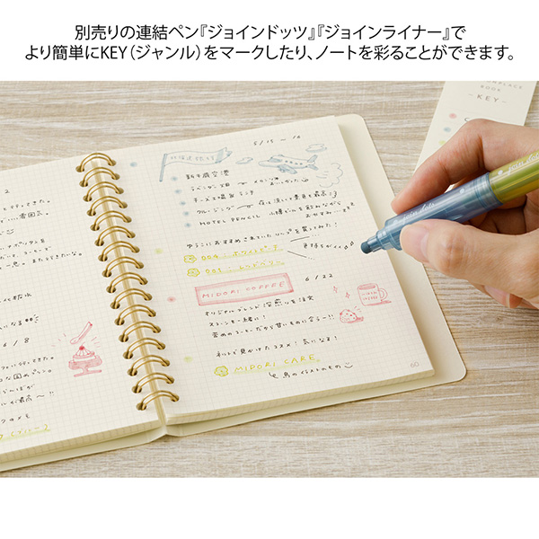 ノート｜コモンプレイスブック用リングノート＜A6＞ アイボリー