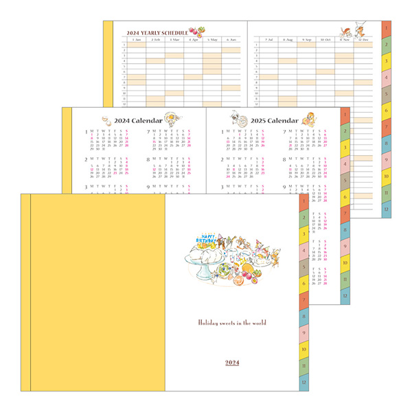 2024年版手帳｜ポケットダイアリー＜A6＞ カーニバル柄(22249006