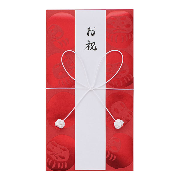 祝儀袋｜金封 お祝 茜 だるま柄(25285006)｜ミドリオンラインストア
