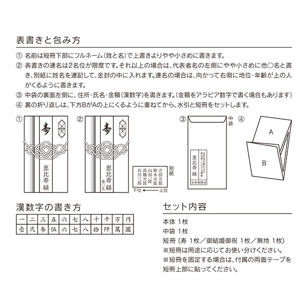 祝儀袋｜金封 結婚祝 染め紙 白練(25602006)｜ミドリオンラインストア