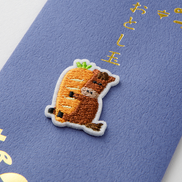 ぽち袋 おとし玉｜刺繍 おとし玉 ぽち袋 馬とにんじん柄(25703006