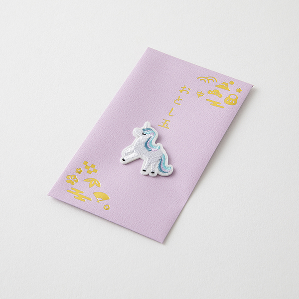 ぽち袋 おとし玉｜刺繍 おとし玉 ぽち袋 ユニコーン柄(25704006