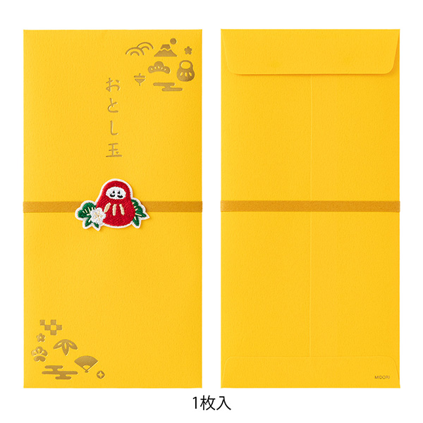祝儀袋｜刺繍 おとし玉 金封 だるま柄(25737006)｜ミドリオンラインストア