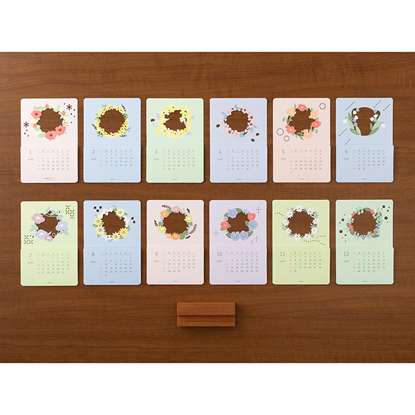 ナノカレント®︎すぐ使えるセット 8月下旬頃お届け予定＊卓上カレンダーNK-4210【2026年1月始まり