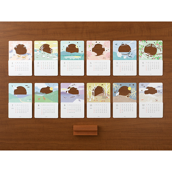 ☆daysho商品☆ご購入お待ちしております♪ 2026年版カレンダー｜【季節をのぞくカレンダー】 卓上 風景柄
