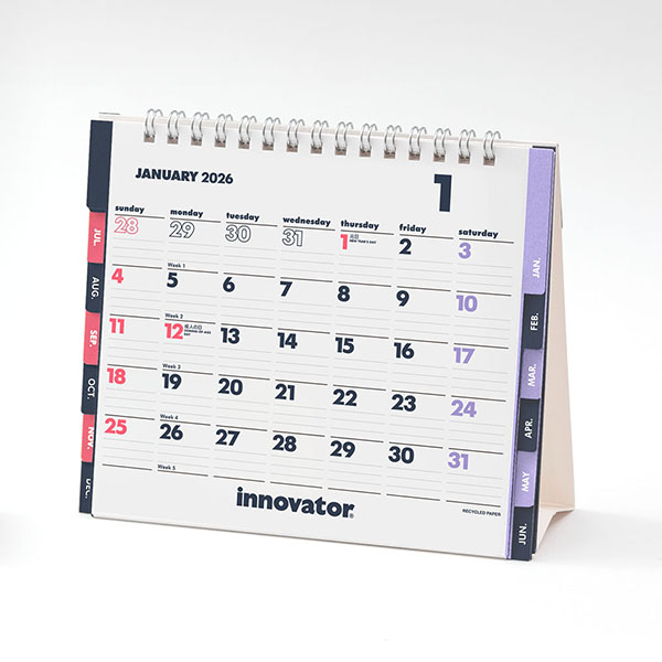 2026年版カレンダー｜【イノベーター カレンダー】 卓上 M 2026年版