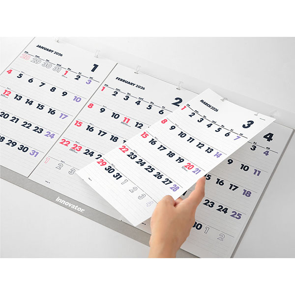 2026年版カレンダー｜【イノベーター カレンダー】 壁掛 3ヵ月 2026