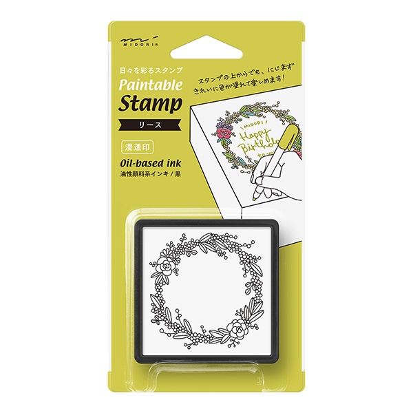 スタンプ 浸透印 リース柄(35403006)｜ミドリオンラインストア