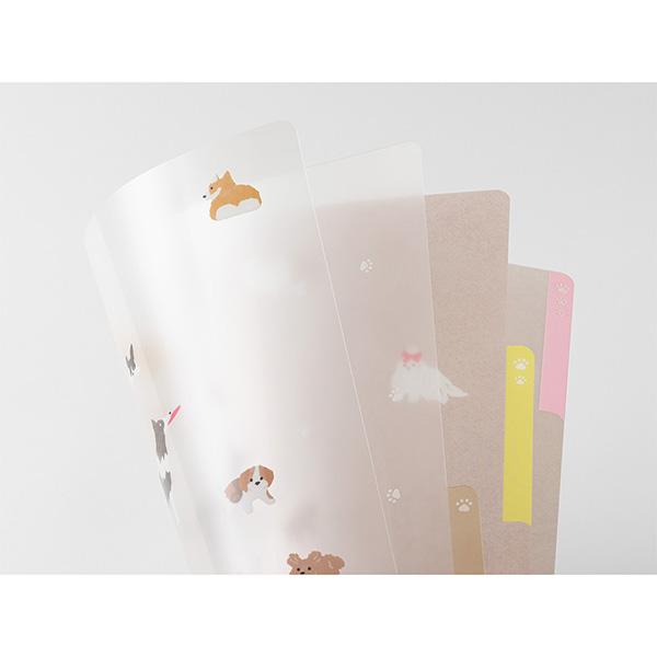 クリアファイル｜3ポケットクリアホルダー＜A4＞ イヌ柄A(35667006