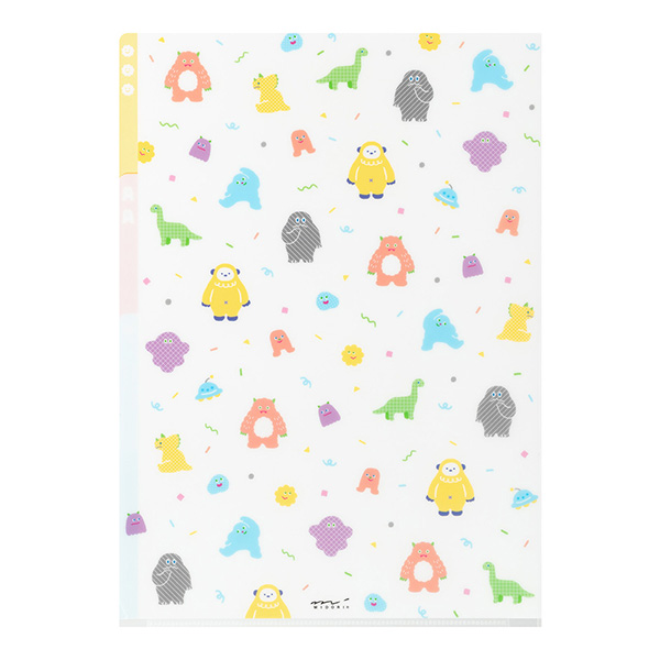 クリアファイル｜3ポケットクリアホルダー＜A4＞ モンスター柄